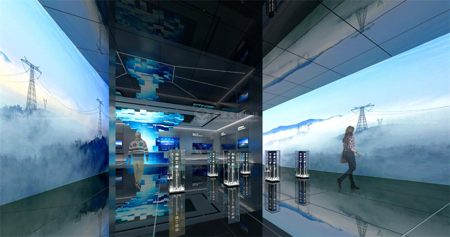 電力行業展廳設計-國西北電力設計院智慧綜合展廳